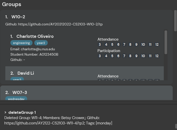 result for 'deleteGroup'